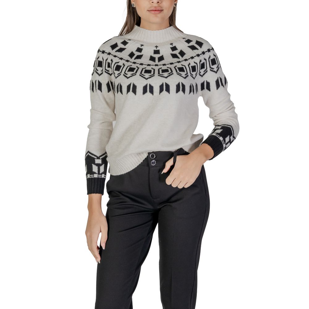 Maglione in cotone color crema Street One