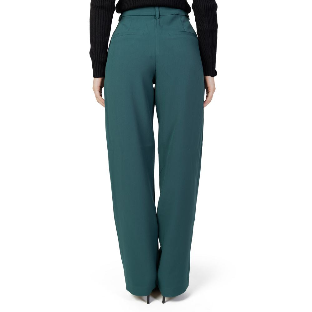 Vila Clothes Jeans e pantaloni in poliestere verde poliestere