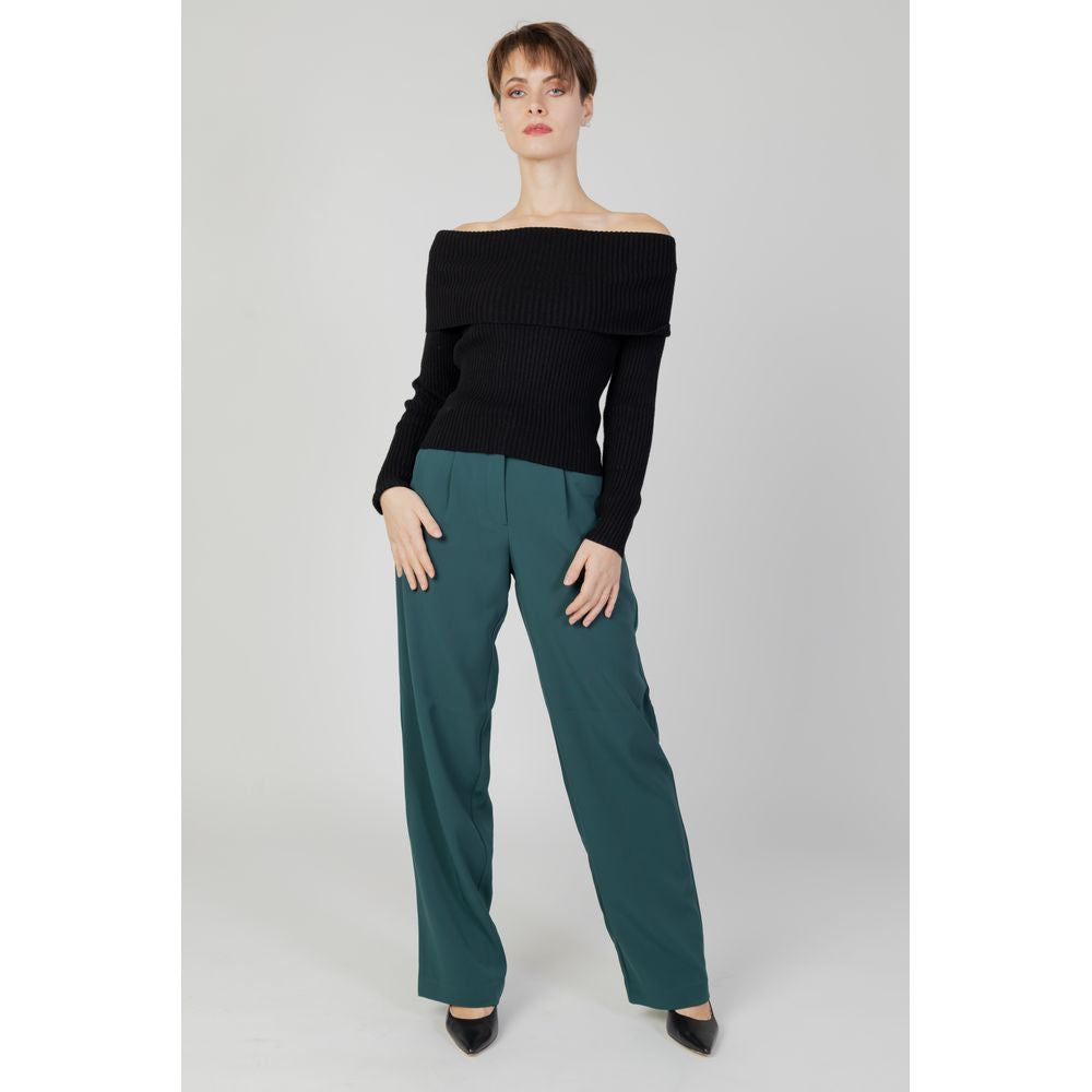 Vila Clothes Jeans e pantaloni in poliestere verde poliestere
