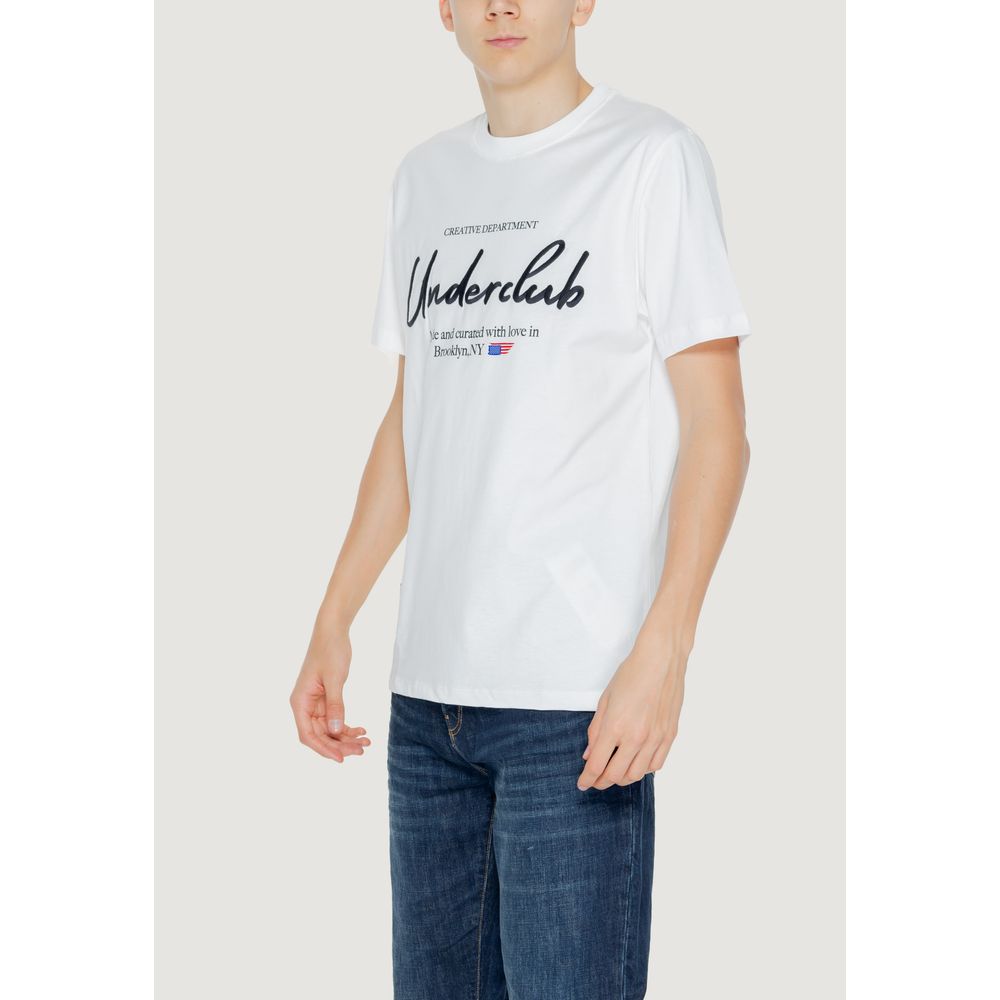 T-shirt bianca in cotone Underclub