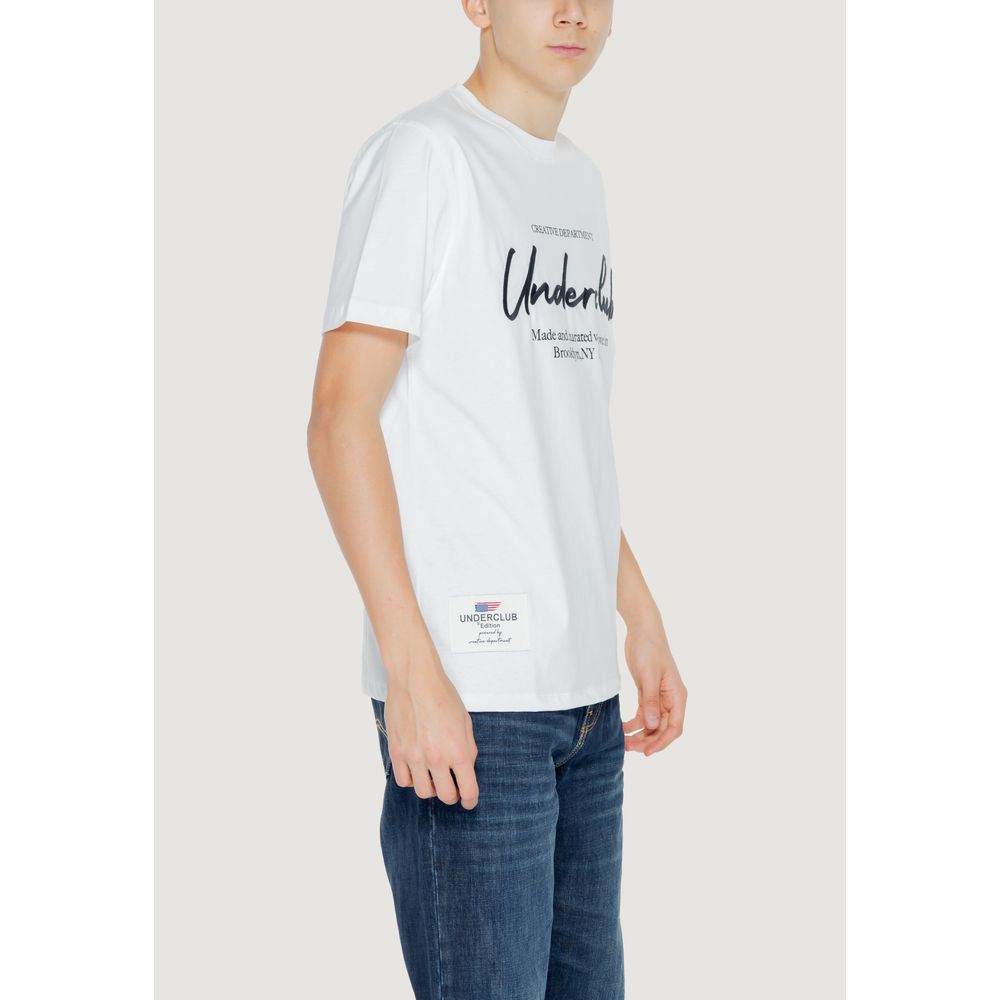 T-shirt bianca in cotone Underclub