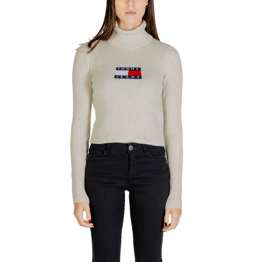 Maglione in poliestere beige Tommy Hilfiger Jeans