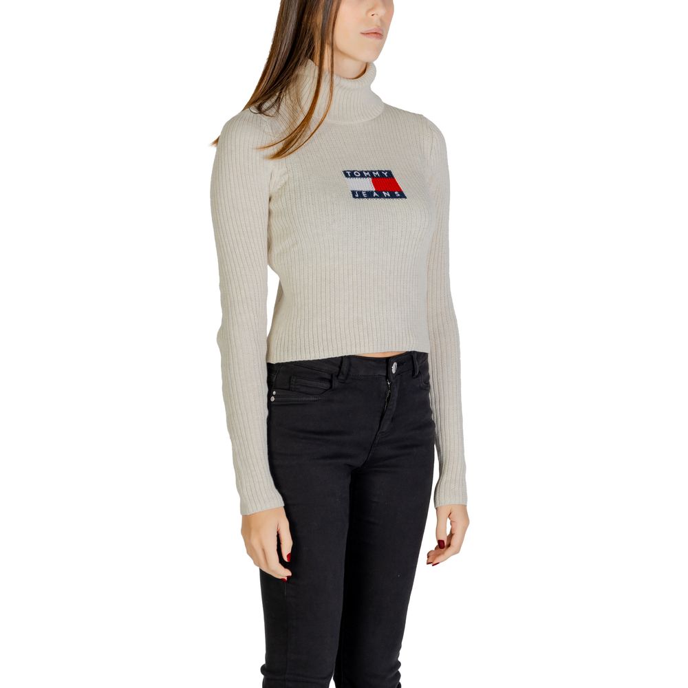 Maglione in poliestere beige Tommy Hilfiger Jeans