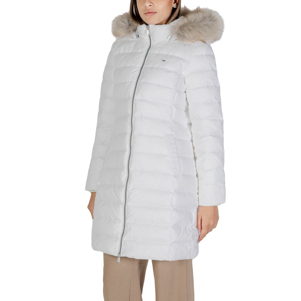 Tommy Hilfiger Jeans Bianco Poliestere Poliestere Giacche e Cappotti