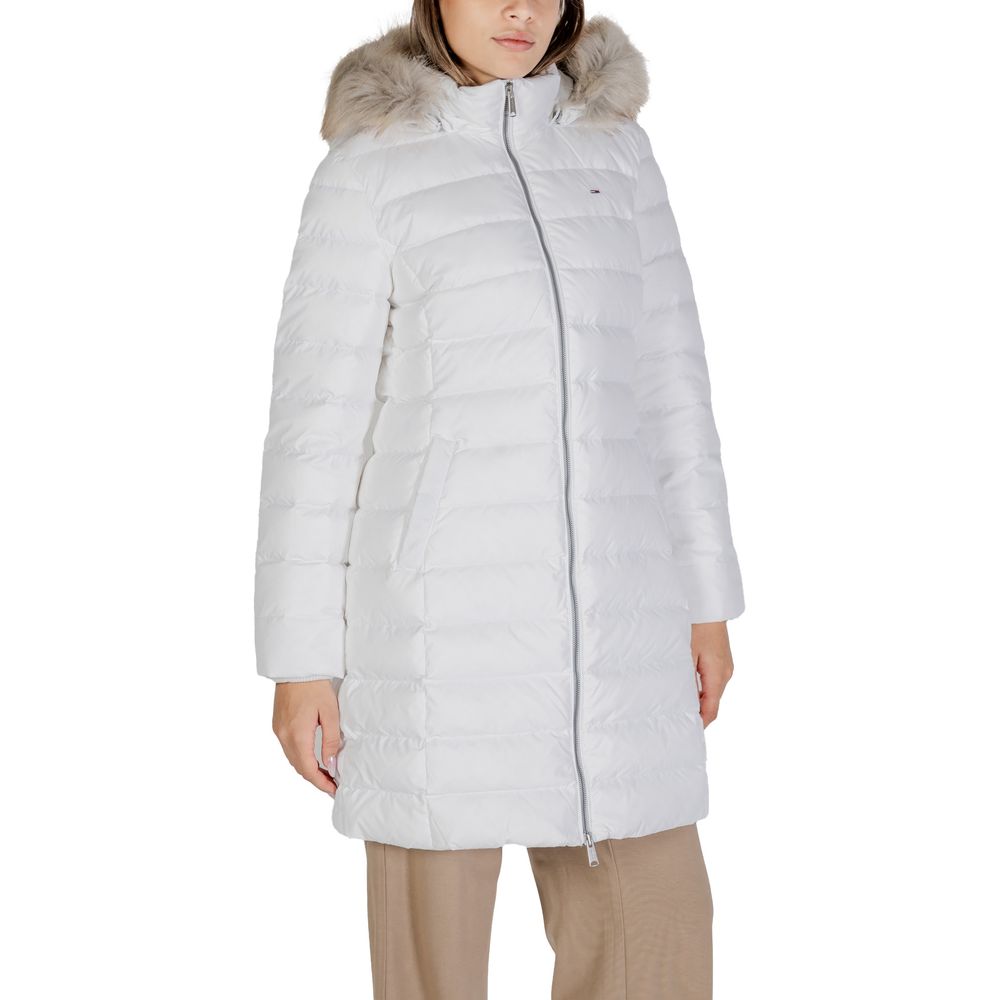 Tommy Hilfiger Jeans Bianco Poliestere Poliestere Giacche e Cappotti
