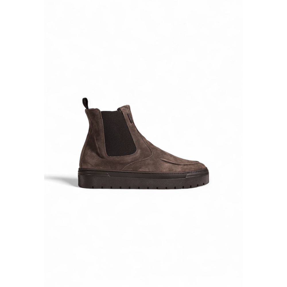 Stivaletto in pelle scamosciata grigia Antony Morato