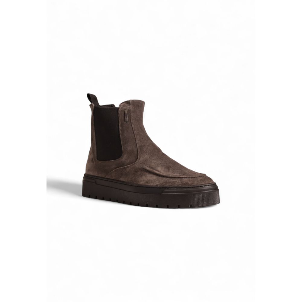 Stivaletto in pelle scamosciata grigia Antony Morato
