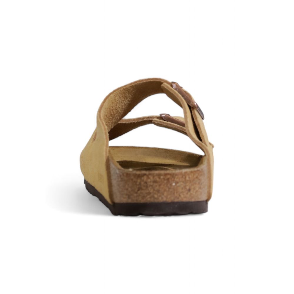 Sandalo in pelle scamosciata beige Birkenstock