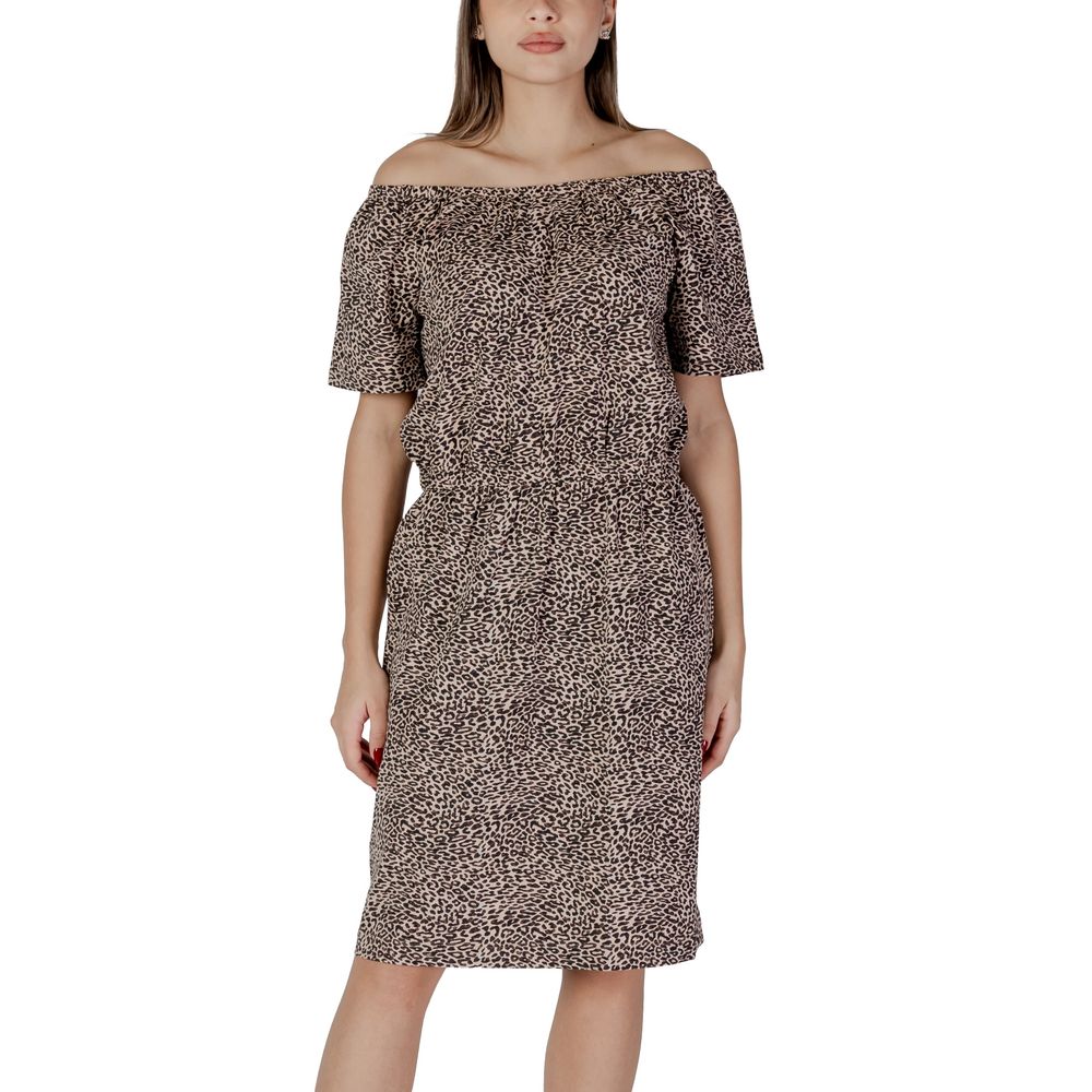 B.Young Abito in cotone beige