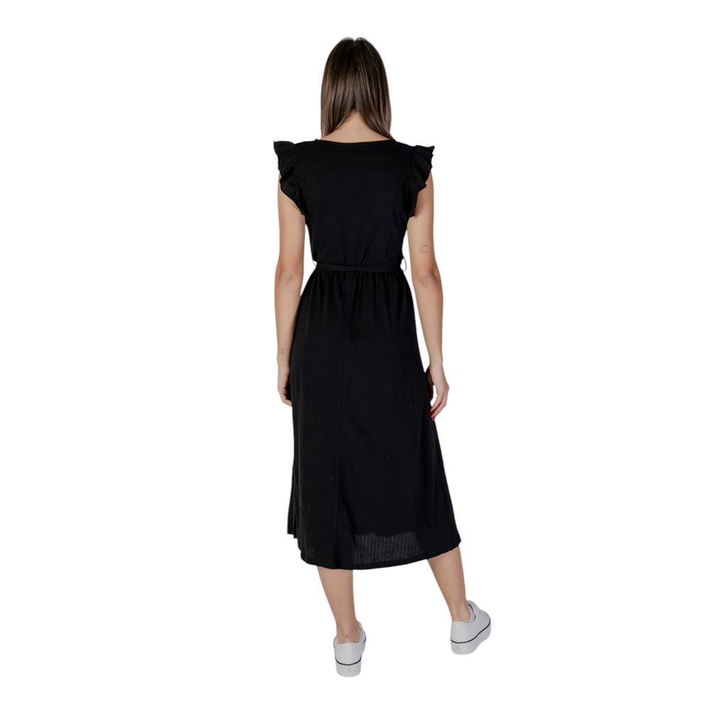B.Young Abito in cotone nero
