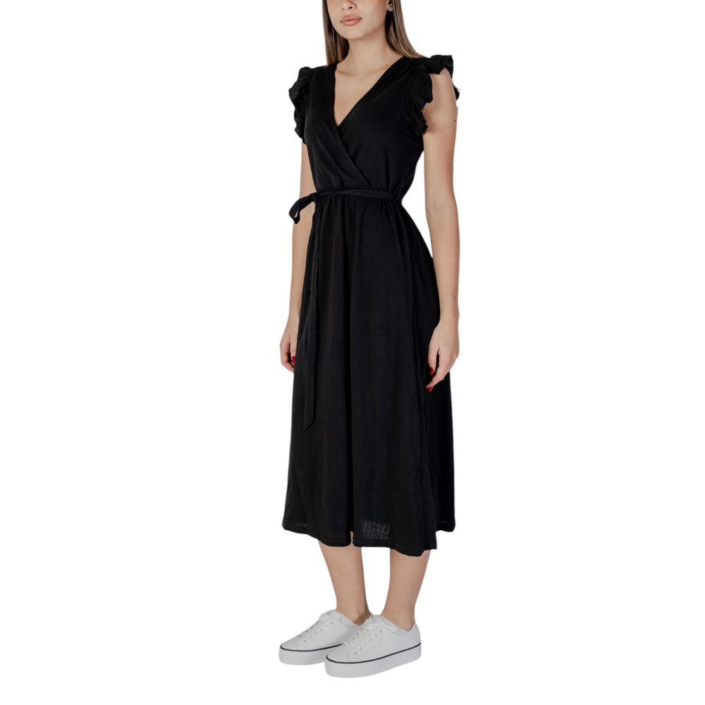 B.Young Abito in cotone nero