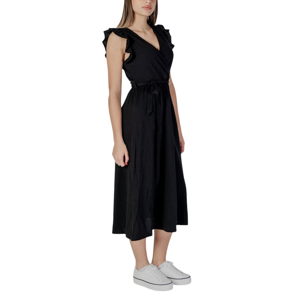 B.Young Abito in cotone nero