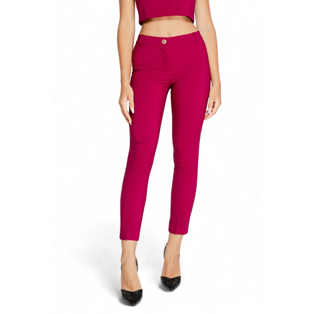 Jeans e pantaloni in poliestere bordeaux Rinascimento