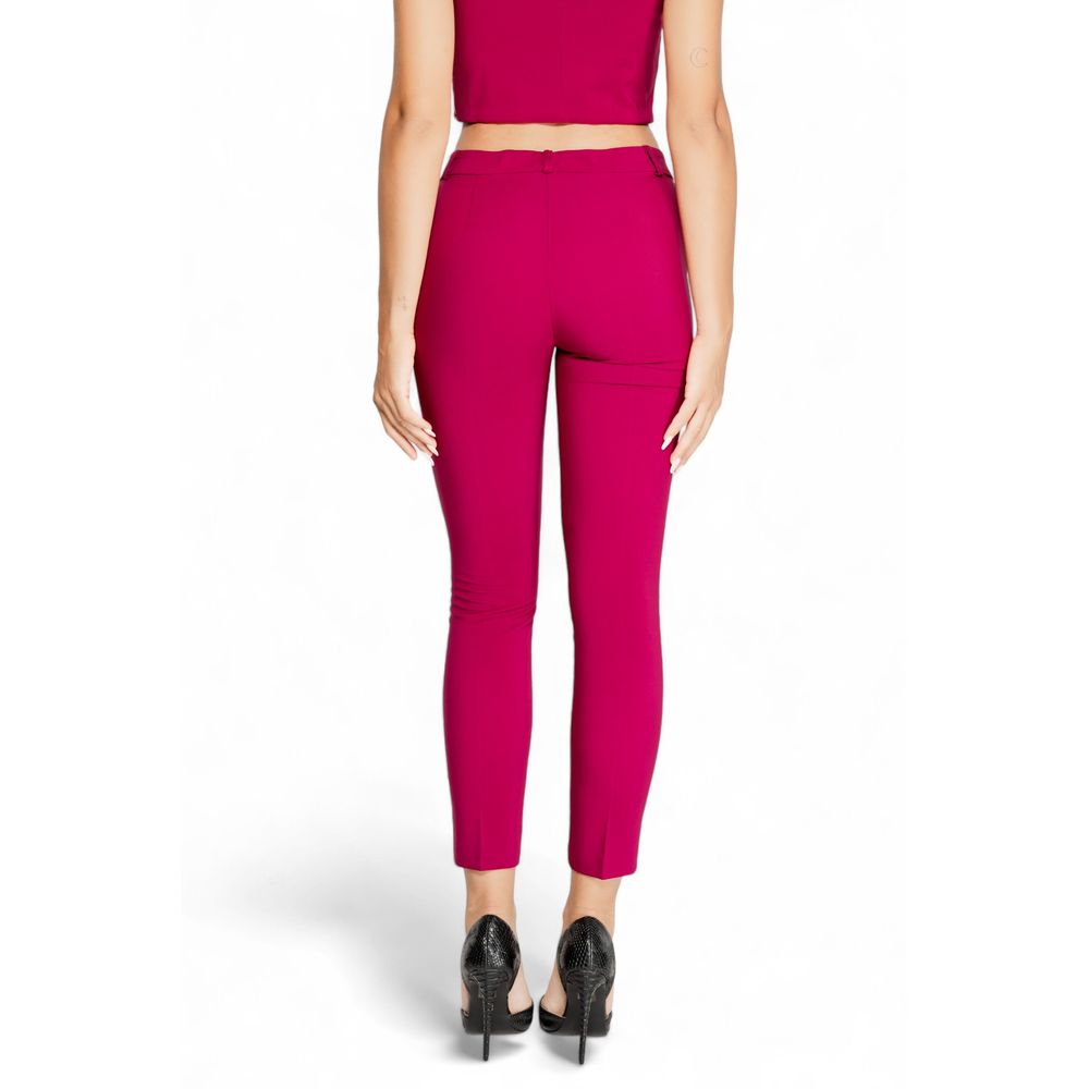 Jeans e pantaloni in poliestere bordeaux Rinascimento