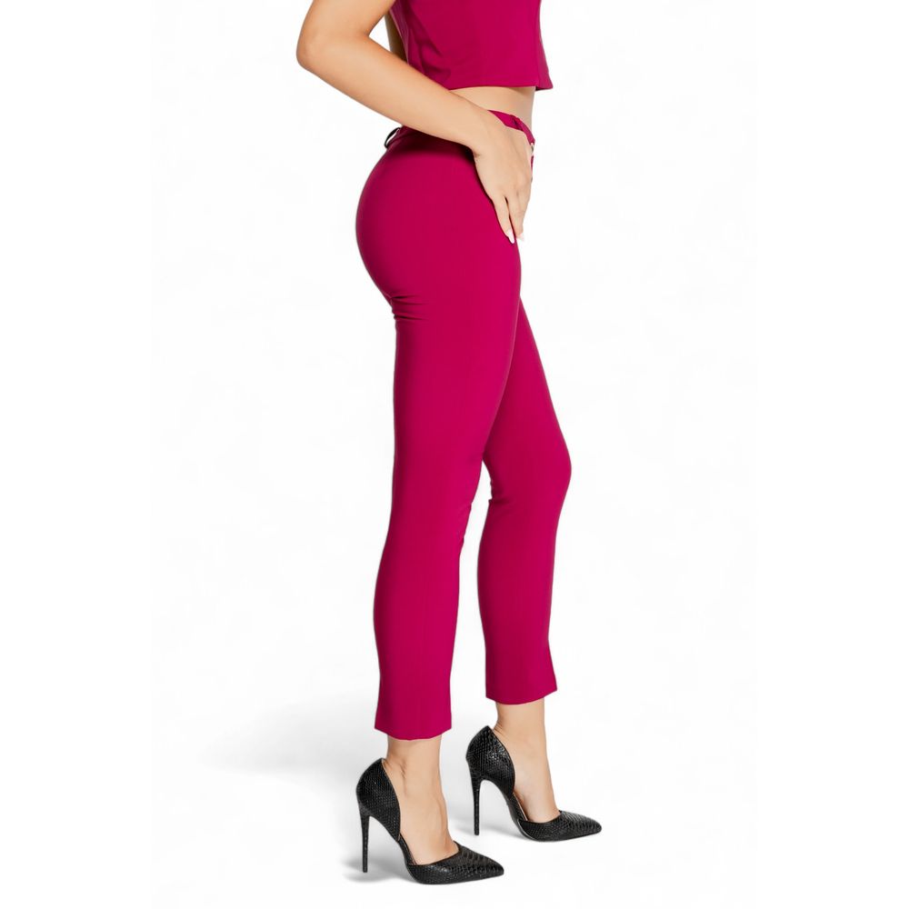 Jeans e pantaloni in poliestere bordeaux Rinascimento
