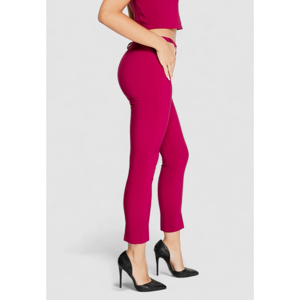 Jeans e pantaloni in poliestere bordeaux Rinascimento