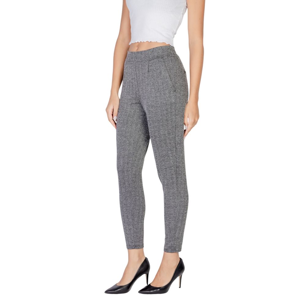 Jeans e pantaloni in poliestere nero ICHI