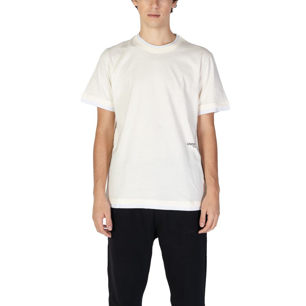 T-shirt in cotone panna Underclub