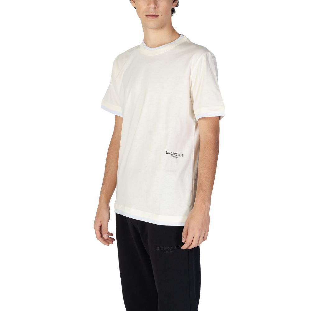 T-shirt in cotone panna Underclub