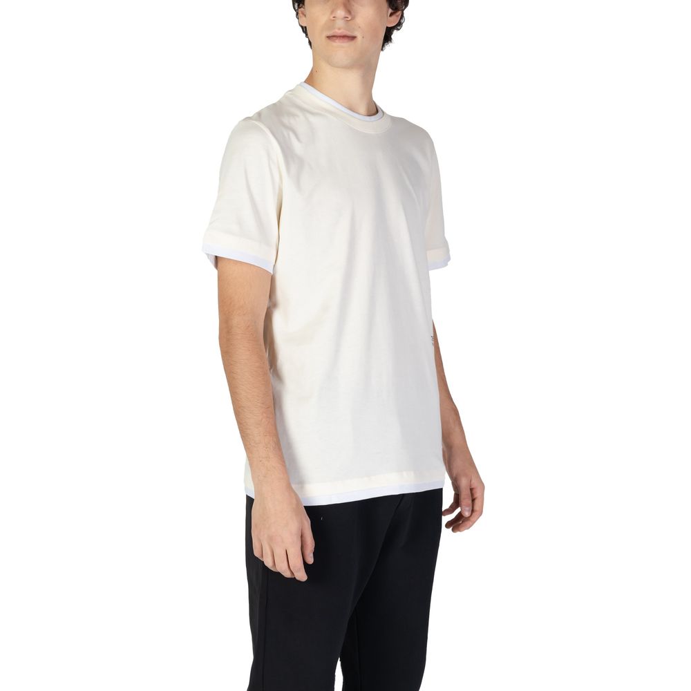T-shirt in cotone panna Underclub