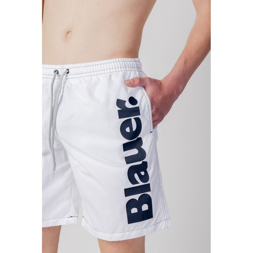 Costume da bagno Blauer in poliestere bianco