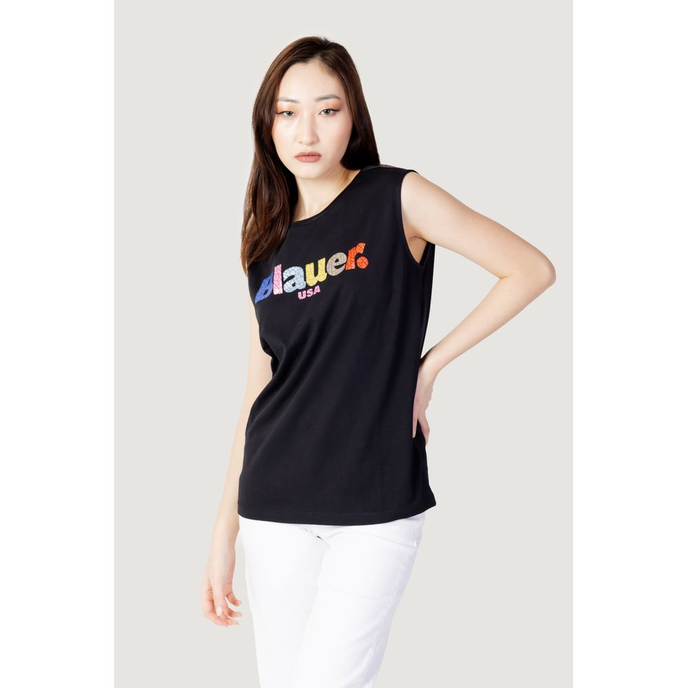 Magliette e T-shirt in cotone nero Blauer