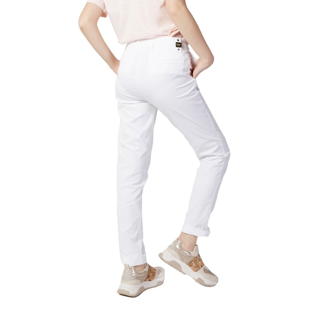 Jeans e pantaloni in cotone bianco Blauer