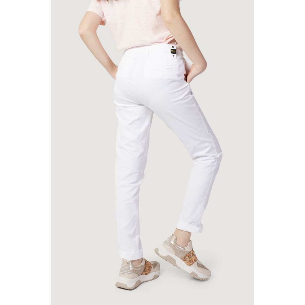 Jeans e pantaloni in cotone bianco Blauer