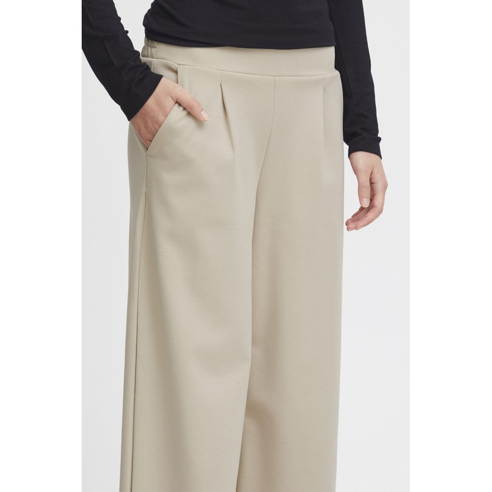 Jeans e pantaloni in polietilene beige ICHI