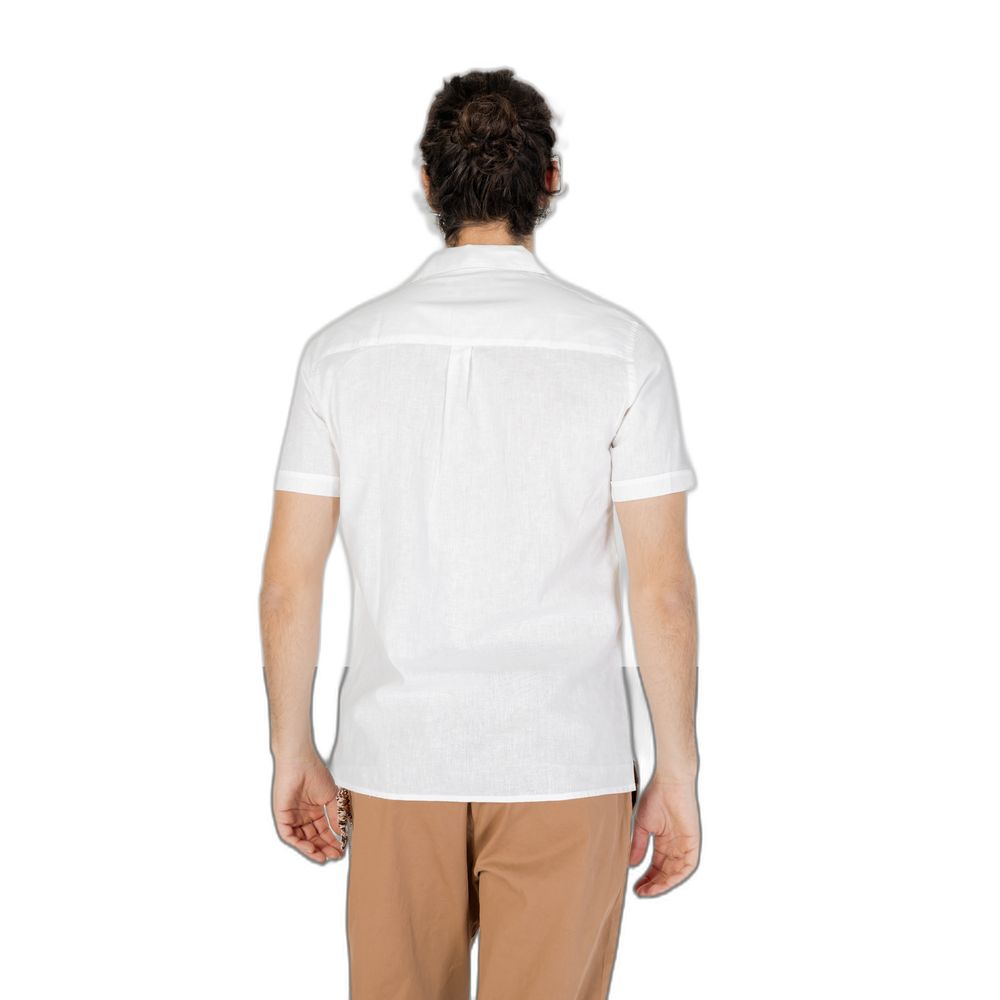 Camicia in lino bianco Hamaki-Ho