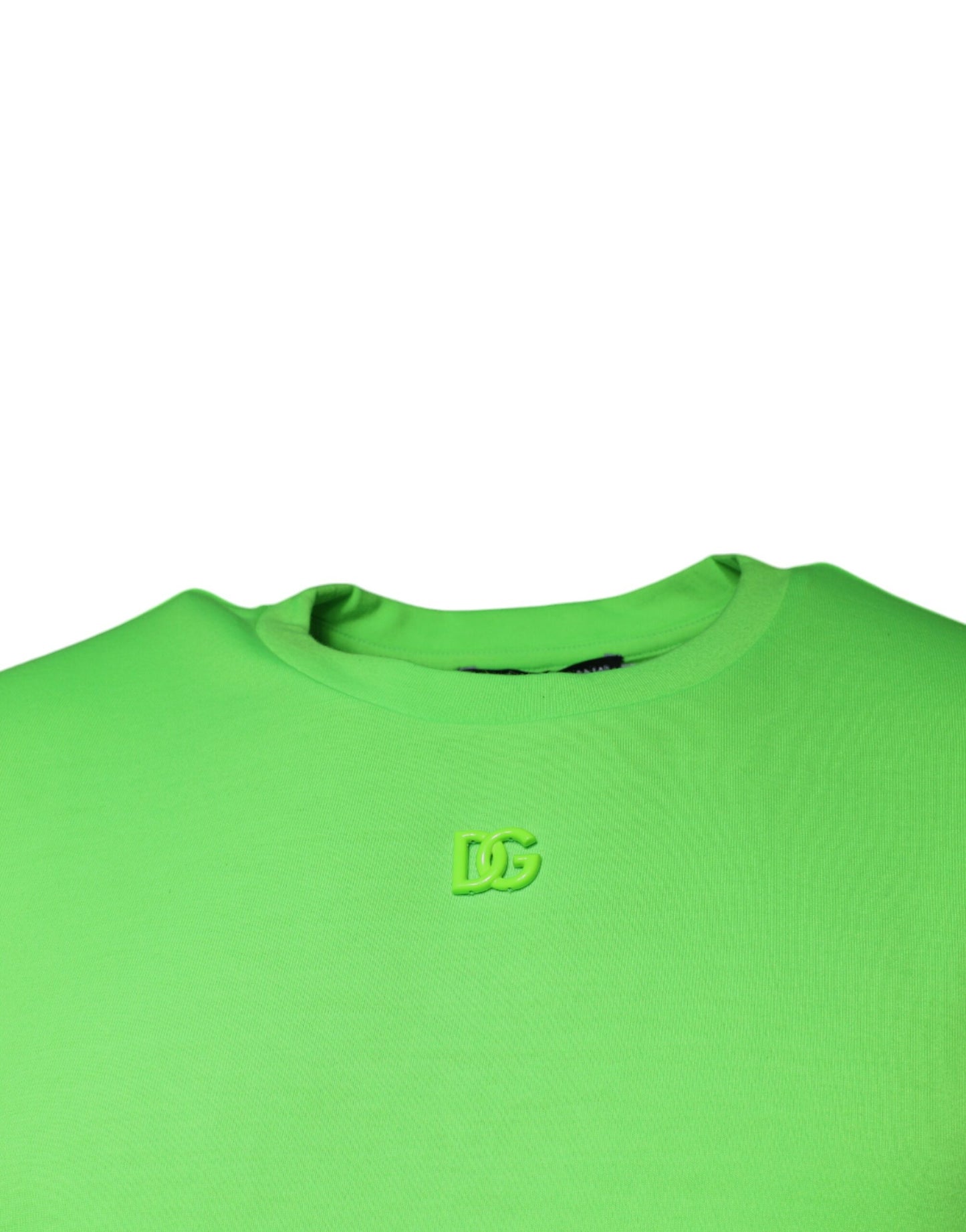 Dolce & Gabbana T-shirt girocollo a maniche corte con logo verde