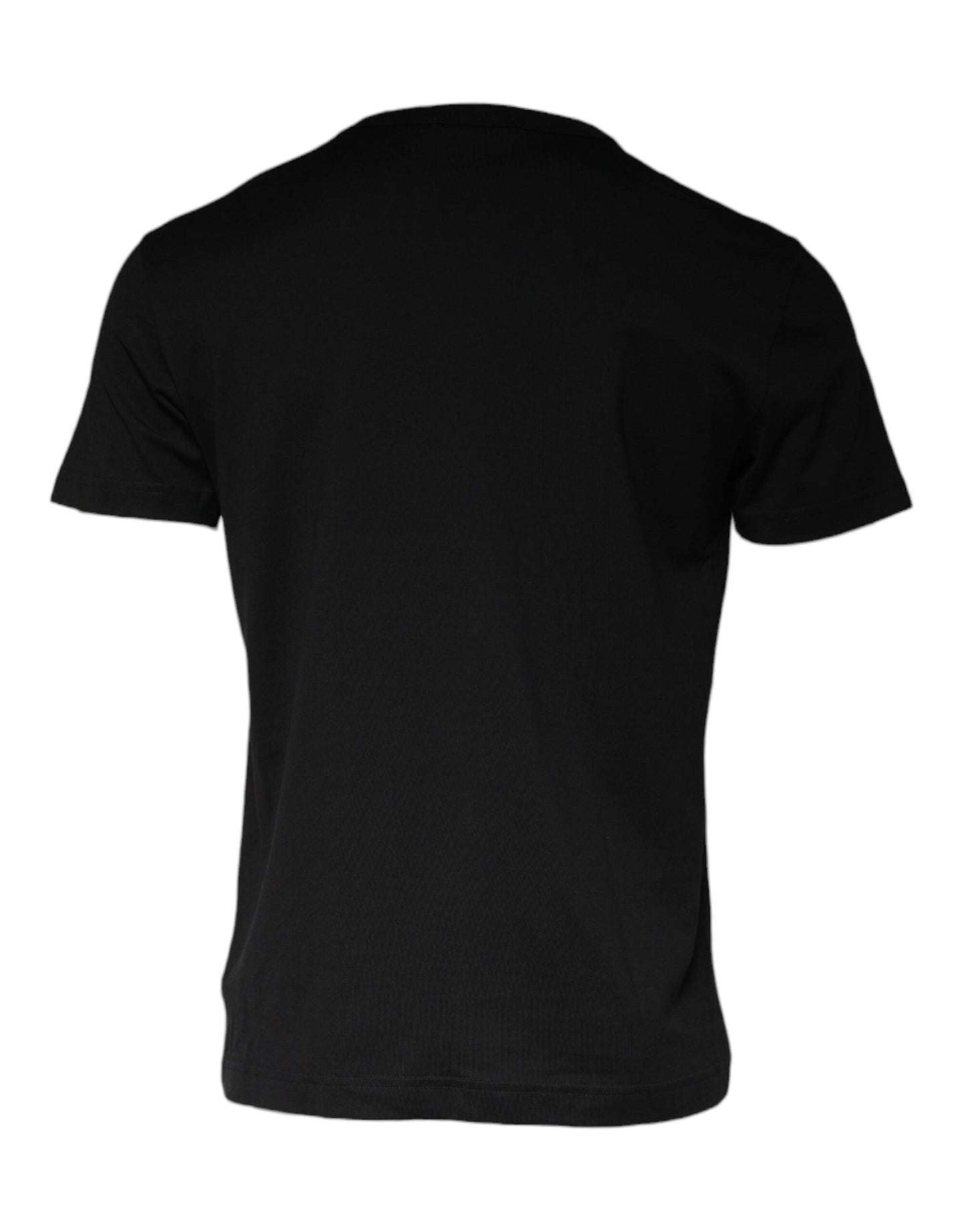 Dolce & Gabbana T-shirt con collana in cotone nero decorata