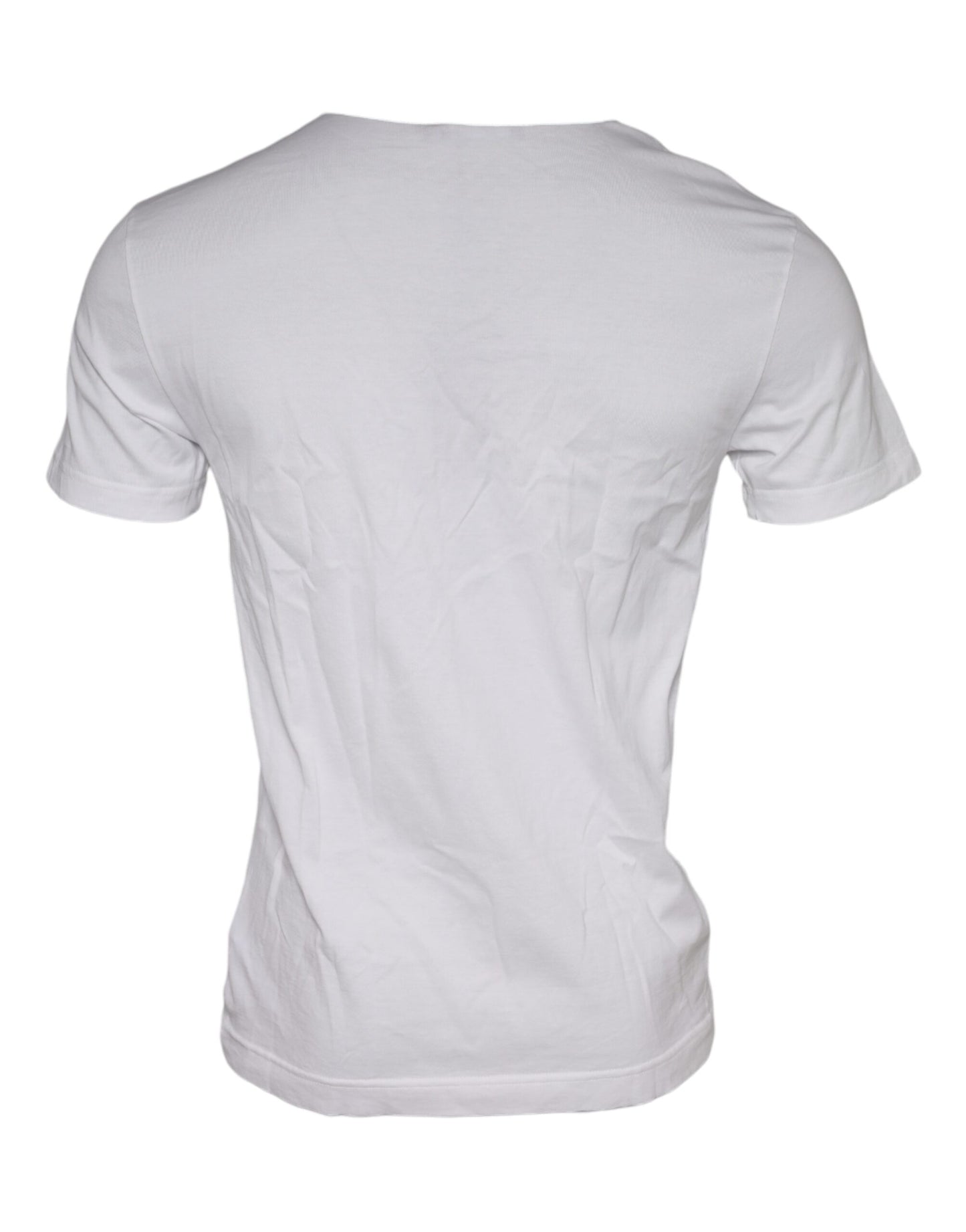 T-shirt girocollo in cotone con stampa grafica bianca Dolce & Gabbana