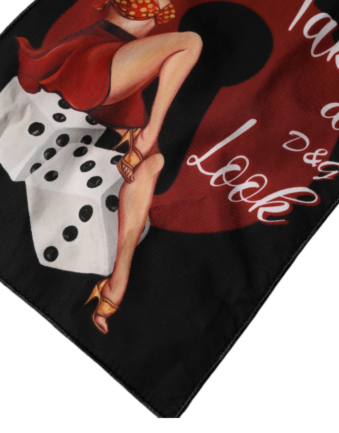 T-shirt girocollo in cotone con stampa grafica bianca Dolce & Gabbana