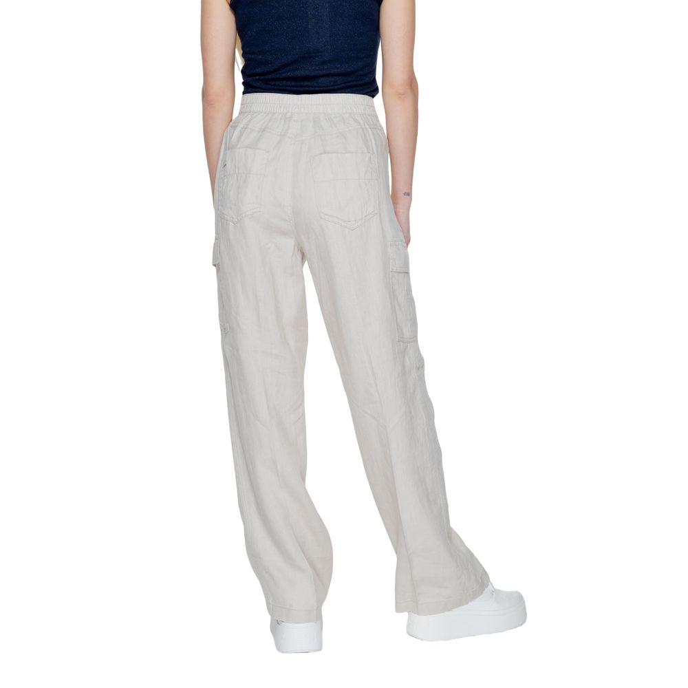 Jeans e pantaloni in lino beige Street One