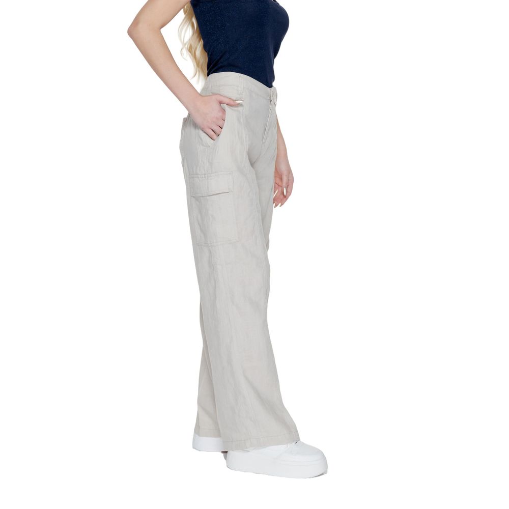 Jeans e pantaloni in lino beige Street One