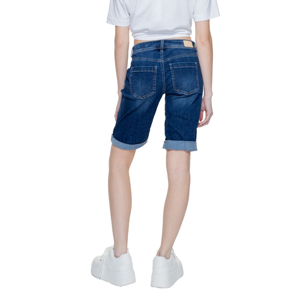 Pantaloncini corti in cotone blu Street One