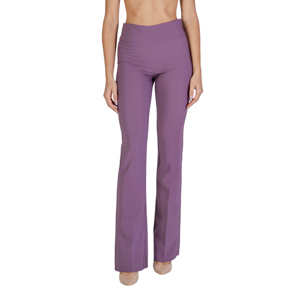Jeans e pantaloni in poliestere viola Sandro Ferrone