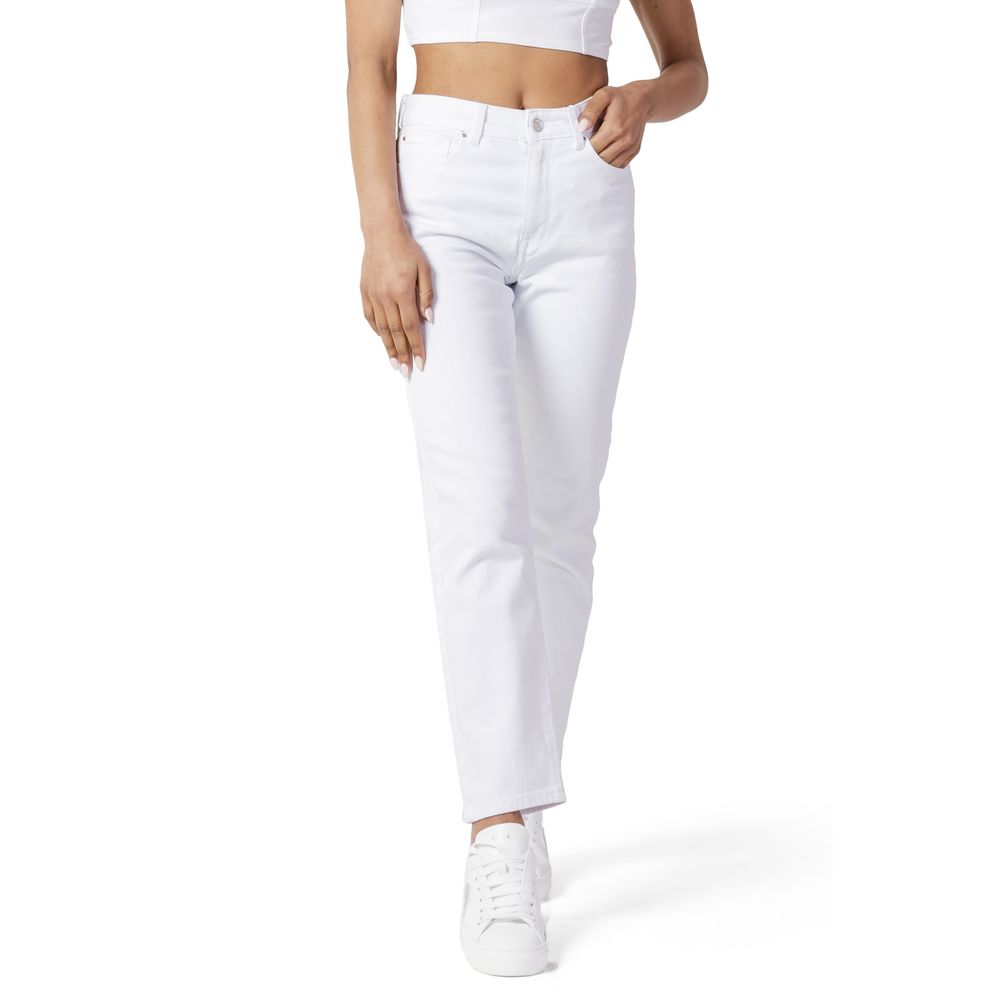 Solo jeans e pantaloni in cotone bianco