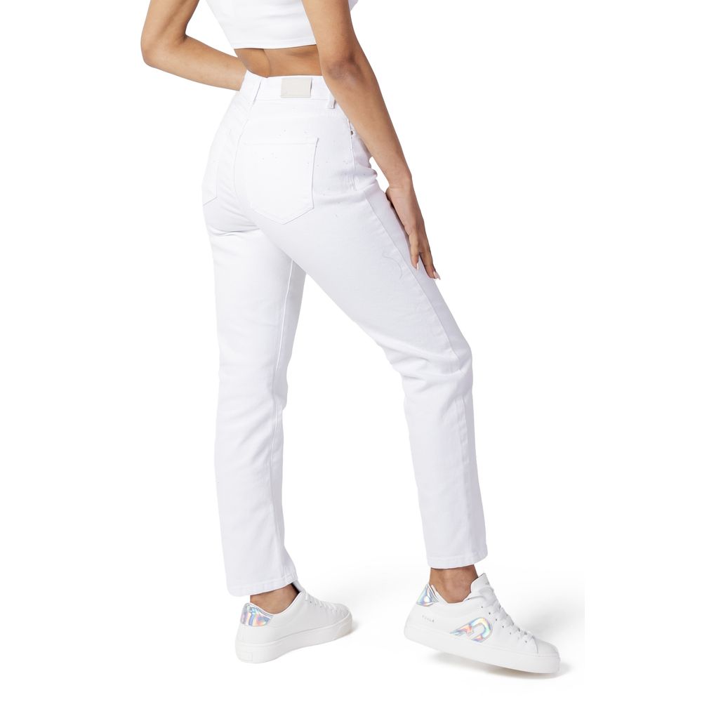 Solo jeans e pantaloni in cotone bianco
