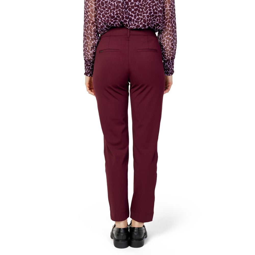 Jeans e pantaloni in poliestere bordeaux Street One