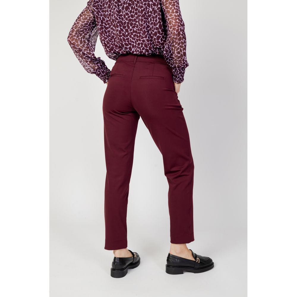 Jeans e pantaloni in poliestere bordeaux Street One