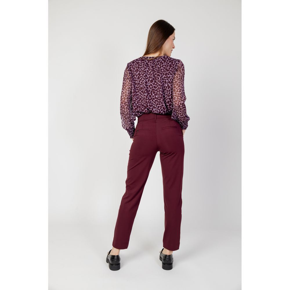 Jeans e pantaloni in poliestere bordeaux Street One
