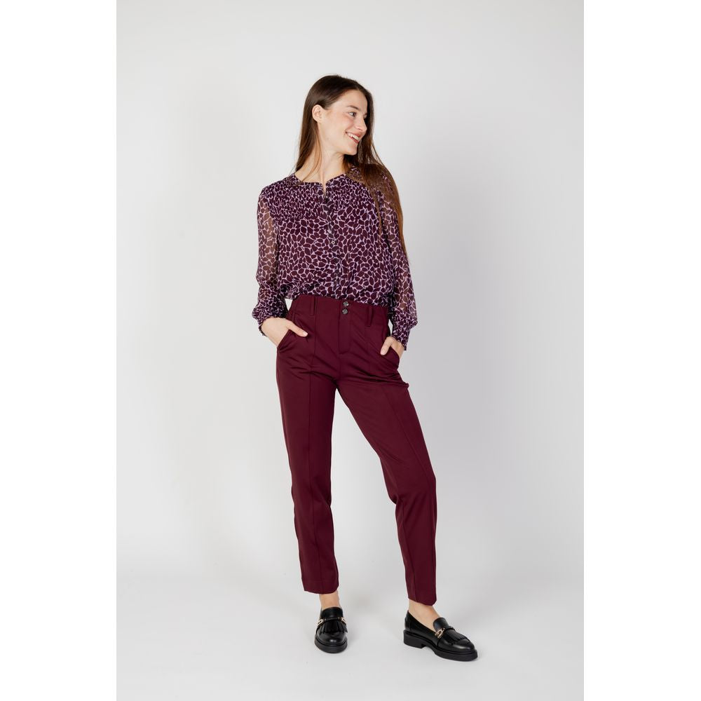 Jeans e pantaloni in poliestere bordeaux Street One