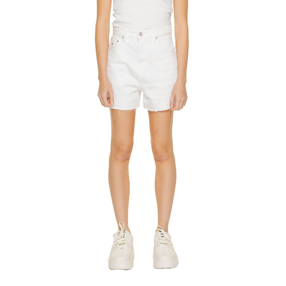 Tommy Hilfiger Jeans Pantaloncini Rigenerato in Cotone Bianco