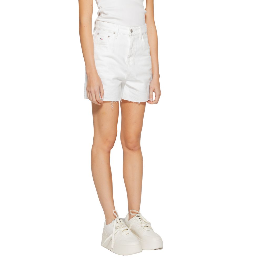 Tommy Hilfiger Jeans Pantaloncini Rigenerato in Cotone Bianco
