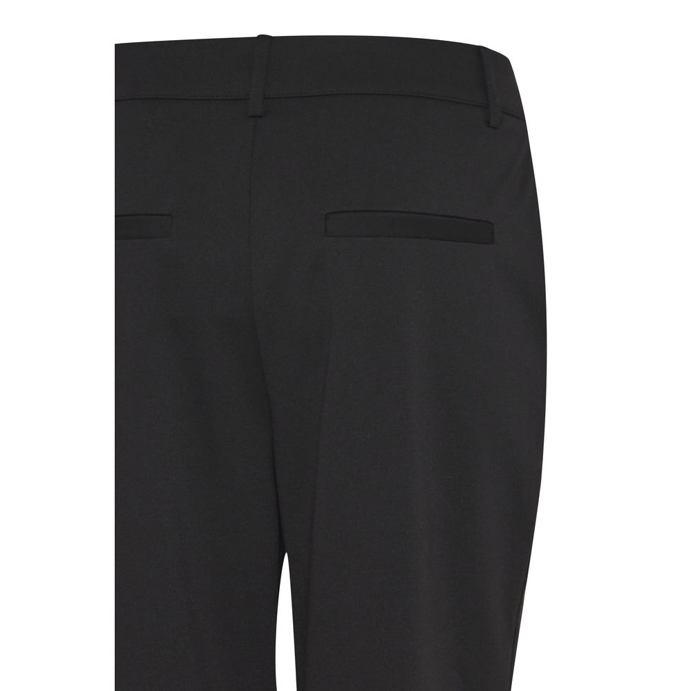 Jeans e pantaloni in poliestere riciclato nero ICHI