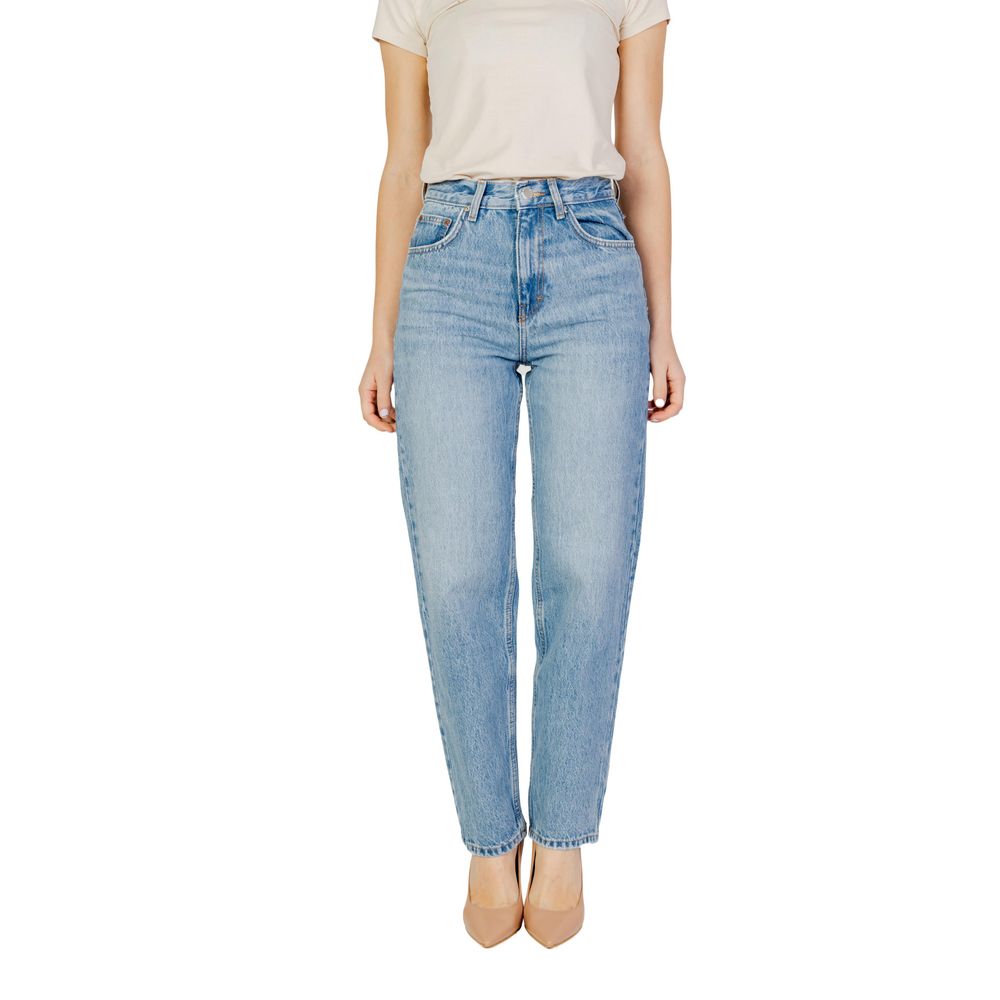 Solo jeans e pantaloni in cotone azzurro