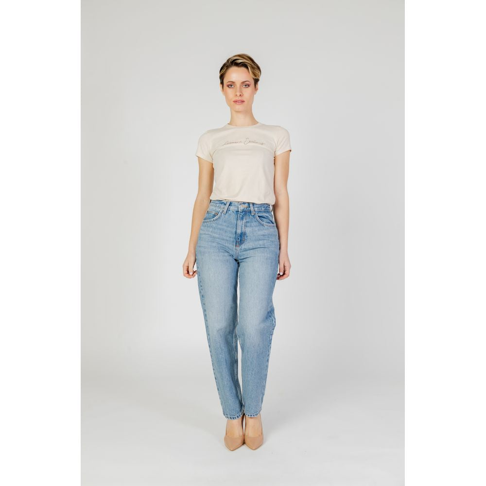 Solo jeans e pantaloni in cotone azzurro