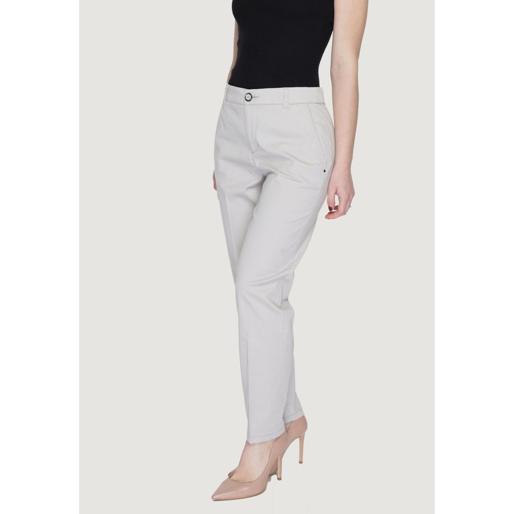 Jeans e pantaloni in cotone beige Street One